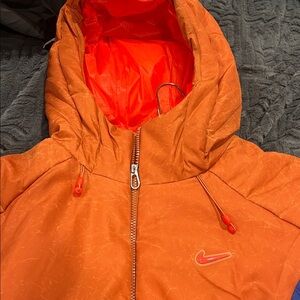 Nike Kids Bright Orange Puffer Jacket
